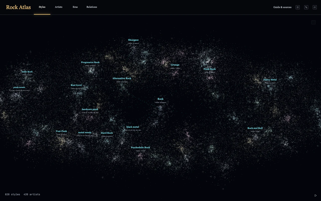 Rock Atlas — Music discovery